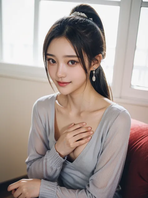 ( beautiful 21-year-old Japanese girl ), ( small chest:1.5),(solo, 1 GIRL, Textured Skin,  detailed skin, high detail,  best quality ,  more details,  surrealism , RAW photos ,Photographicism, professional writing),(( black hair,  dark eyes, natural makeup...