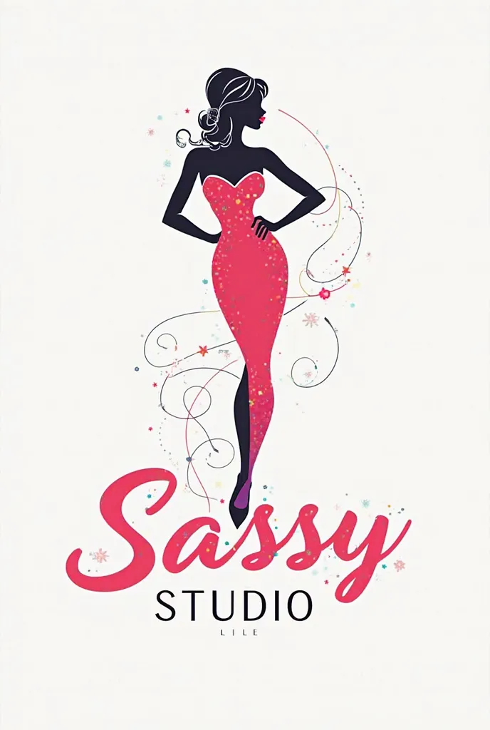 no, make me a logo for my photobooth business and the name of my business is sassy studio