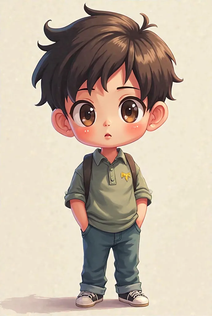 High Resolution,8k,portrait,  chibi character style, Super Deformed , 2-headed body type, first half of 30,male、handsome、Full Body Image,relaxed posture,Soft Lighting,Natural Skin Tone,Delicate Textures,Elegant Atmosphere,pop art,Digital Art,cute,(1boy ), ...