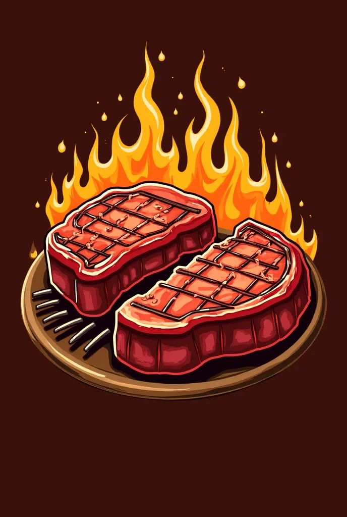 Jojoto's Grill Restaurant logo type image of beef and pork  