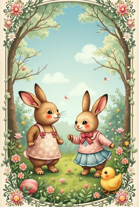 A happy Easter postcard