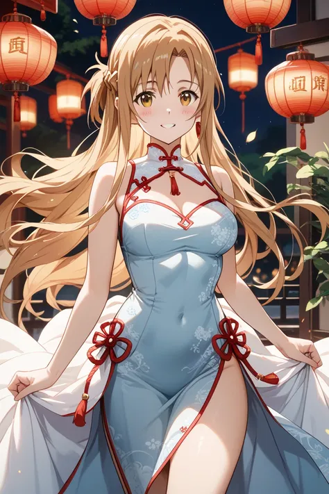 Sword Art Online、Asuna、blush、China Dress