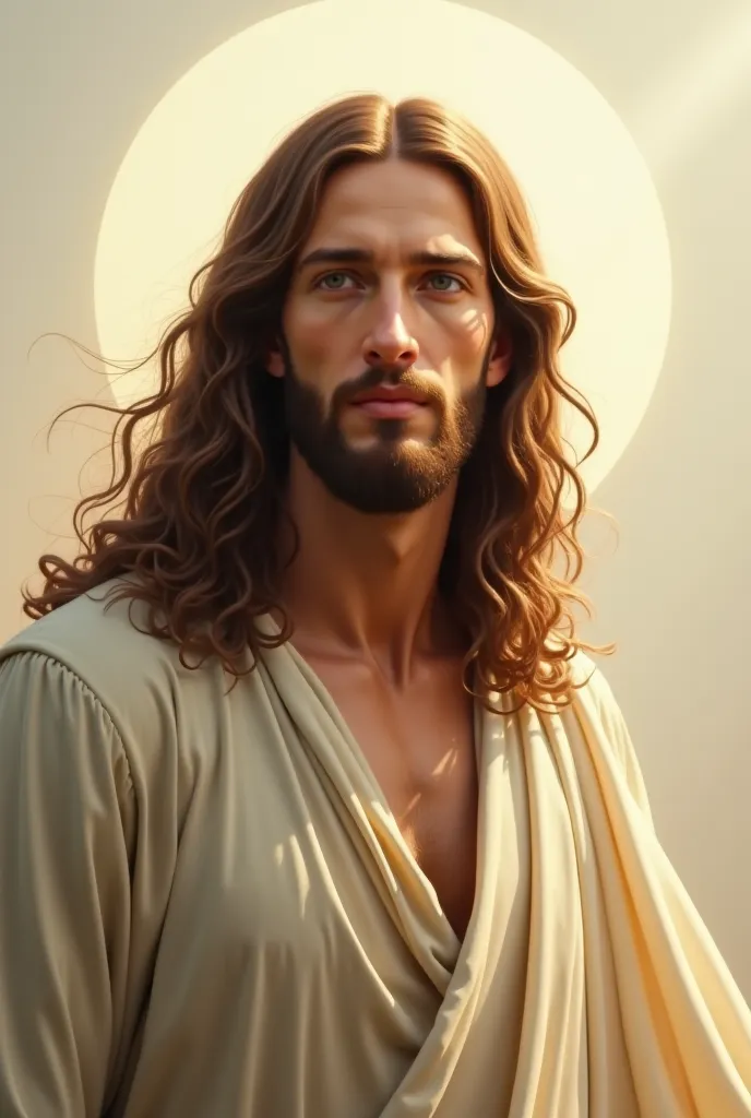 Various images of JESUS CHRIST in white and brown