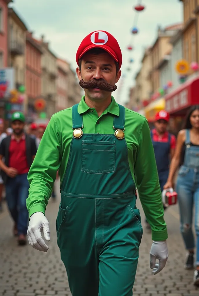 Luigi costume for carnival