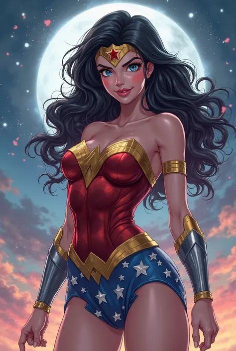  wonder woman in hentai art, Smiling night