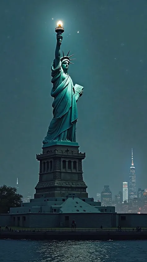 the majestic and mysterious statue of liberty