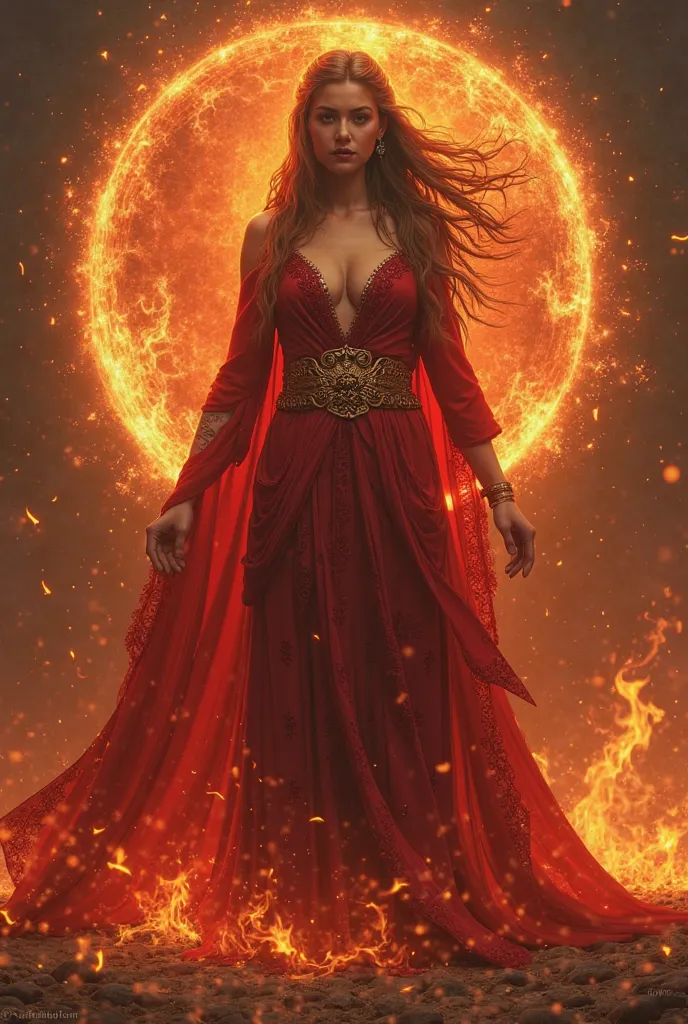 Laerya- The Goddess of ren and Keeper of the Eternal Flame. In art, she is characterized to have been burning but her heart is frozen. Her patrons believe she is the Goddess of Eternal Flame as she reminded Smaethor of his Lost Daughter. She is a 
