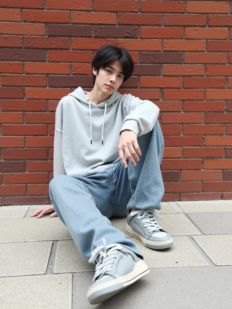  handsome boy、１９age、jeans