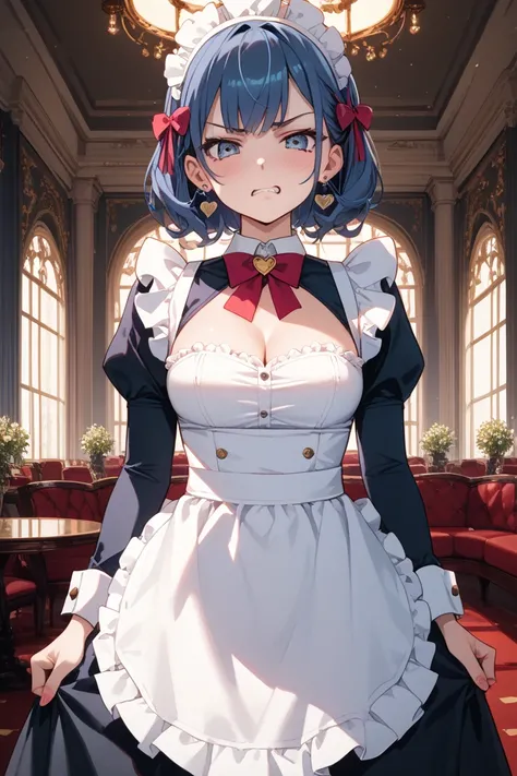  Disgusting Face　Showing off your pants　Maid