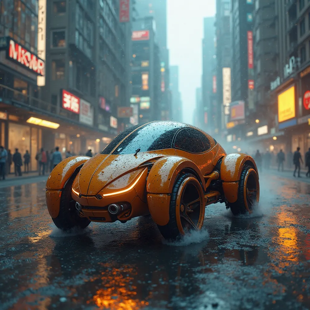 Ant-shaped car