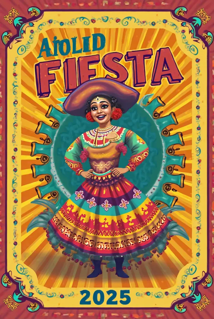 Make a fiesta pubmat for " APULID FIESTA 2025" , also make a logo for that, make it colorful and vibrant, include Filipino fiesta cultures, make it without error, no revision needed and no wrong spelling