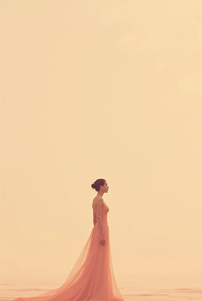 minimalist image in shades of rose and gold