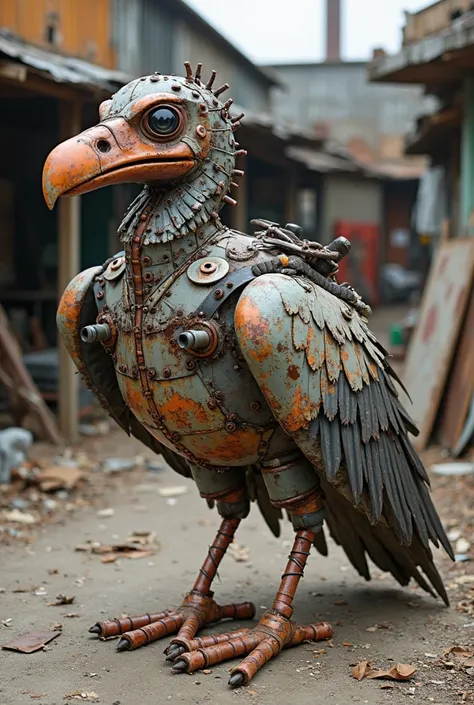 Step by step instructions: how to make a vulture out of junk material for a 