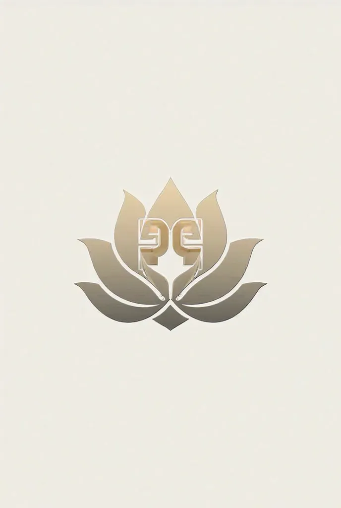 Create a PROFESSIONAL architectural logo with a lotus flower with the letters PG