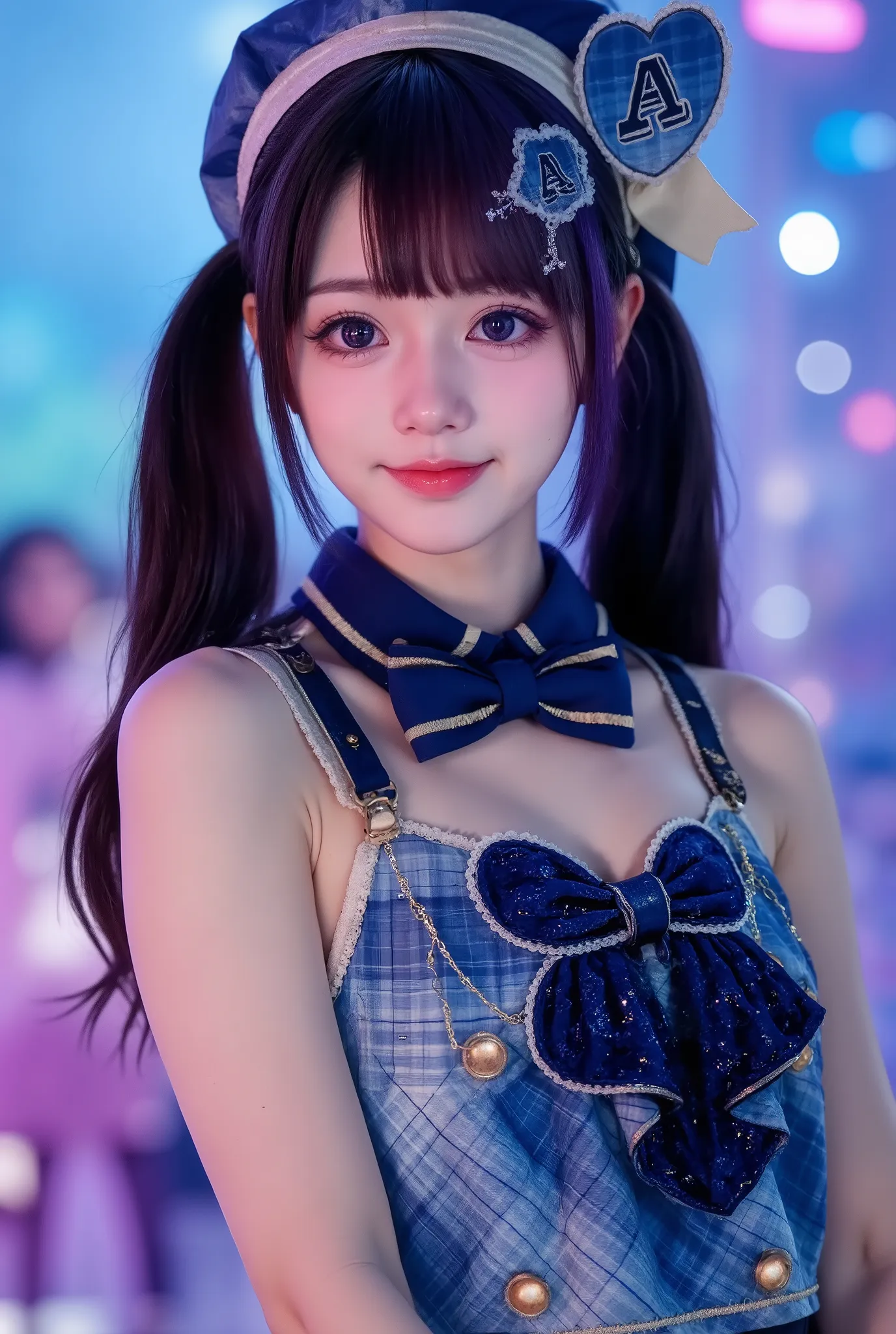 extremely detailed, (score 9, score 8 up, score 7 up, very detailed, detailed, sharp focus, 8K UHD), realistic full-body photo of a petite and very young Japanese woman, (((cowboy shot, full outfit visible))), happy smiling face, detailed facial depiction,...