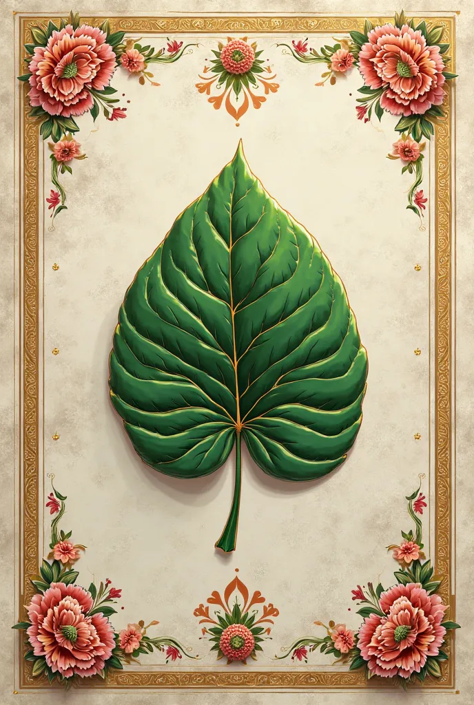 I want a wedding card related to tamil tradition.the concept is batel leaf