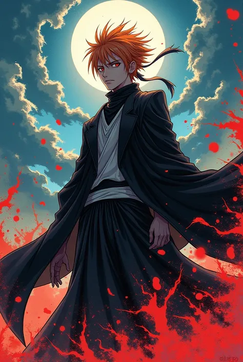 Do it in the same art style as the Bleach manga,with a beautiful color,you can search for the trait of Tite Kubo from the manga to make the character 