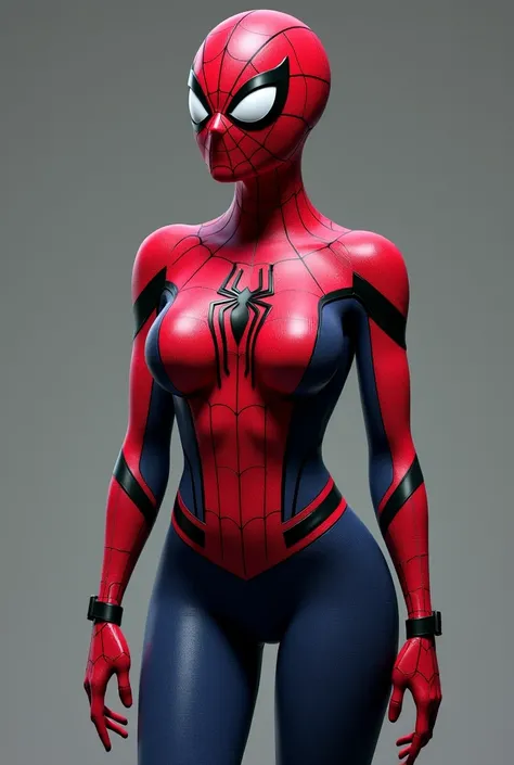 Spider-Man with huge breasts 