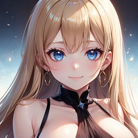 
Golden bronze hair. The dress is simple and looks great. ,   sexy girl   ,   big breasts ,  whole image ,   silver blue eyes   , Wear earrings , ,   face with a gentle smile  ,   alone ,   schoolgirl   , Azur Lane Style Pictures   , Anime Style Pictures