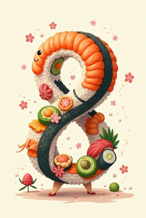 Sushi figure 8