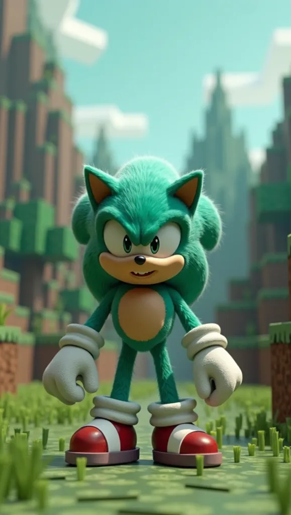 sonic verde minecraft