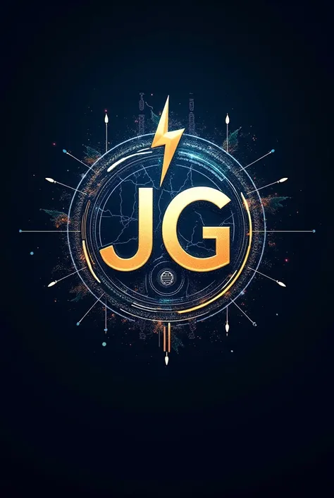 A logo that defines electricity and plumbing with letters JG magnificent in memory of my father José García 