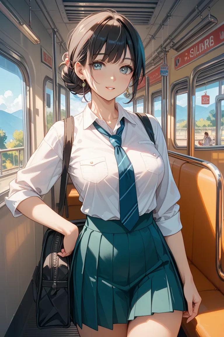 main character: cute girl with no left leg,  looks mature, quiet personality
Appearance: girls' high school uniforms,  dark hair, The hairstyle is short,  looks mature,  breasts are c cups, boobs are neither too big nor too small
places: inside a Japanese ...