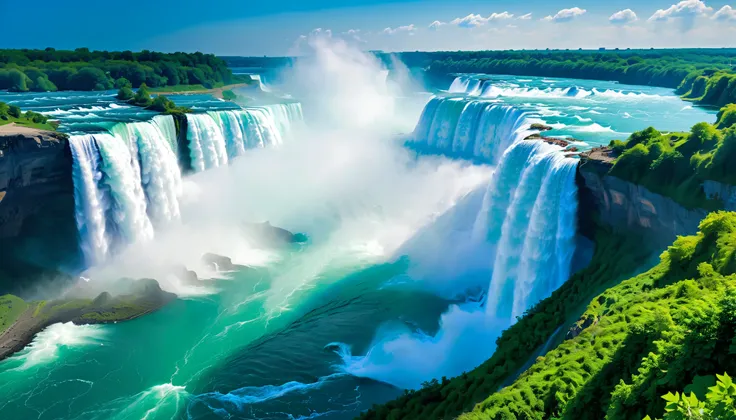 (best quality),(masterpiece:1.2),(very detailed:1.2), Ultra High Resolution ,RAW color photos,8k, large landscape photography , Beautiful landscape, {{x}} , detailed pictures,written boundary depth,sharp concentration, in the cloud,(Niagara Fall...