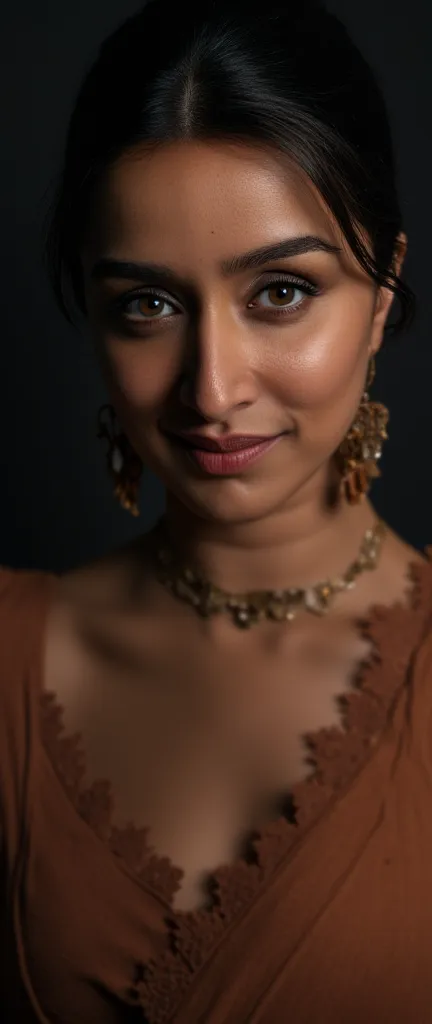 
((headshot:1.2) portrait on a (plain dark background:1.2), (headshot:1.2), (face focus:1.1), intricate (beautiful eyes:1.2), (((biting lips:1.4))),((deep cleavage:1.2))), Big eyes,  clean photo,,indian,
bokeh, f1.4, 40mm, photorealistic, raw, 8k, textured...