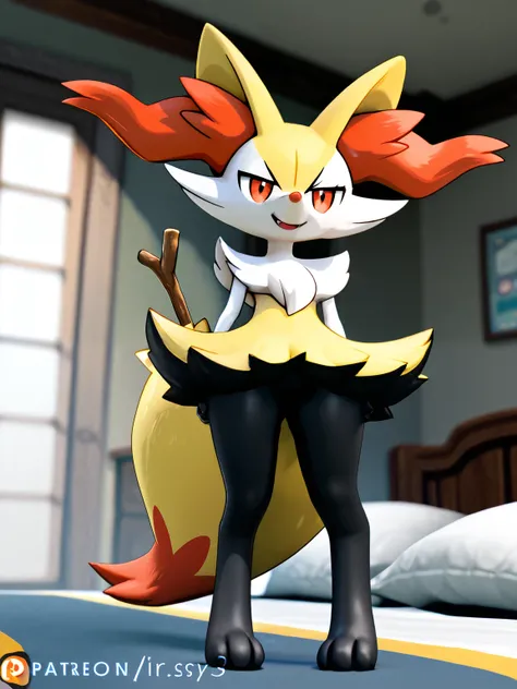 Pokémon Braixen sexy 3D
