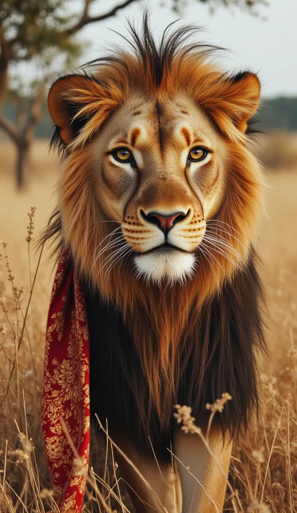 ((better quality)), ((傑better quality、masterpiece、high sensitivity、scarf、detailed description、Delicate Representation of the Face)) A virtual safari through the African savannas, with lions,  elephants , giraffes and other wildlife in their natural habitat...