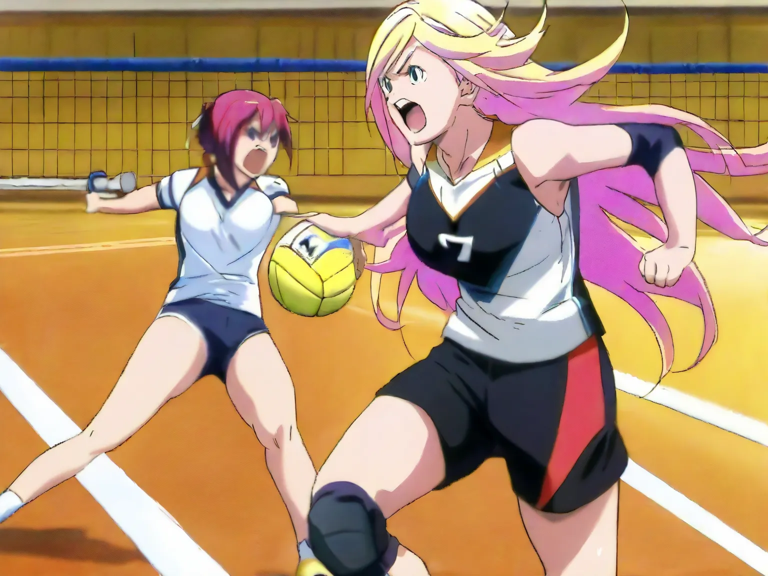 mila superstar, smashing volleyball, volleyball court