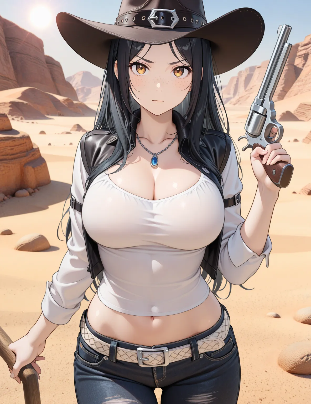 (masterpiece, best quality, ultra detailed, 8k, 4k, hi res, Absurdos:1.3), (detailed texture lighting, detailed surface lighting), western town: BREAK 1girl, BREAK day, day time, sun, desert, western town, anthropo, adorable, looking at viewer, soft fur, s...