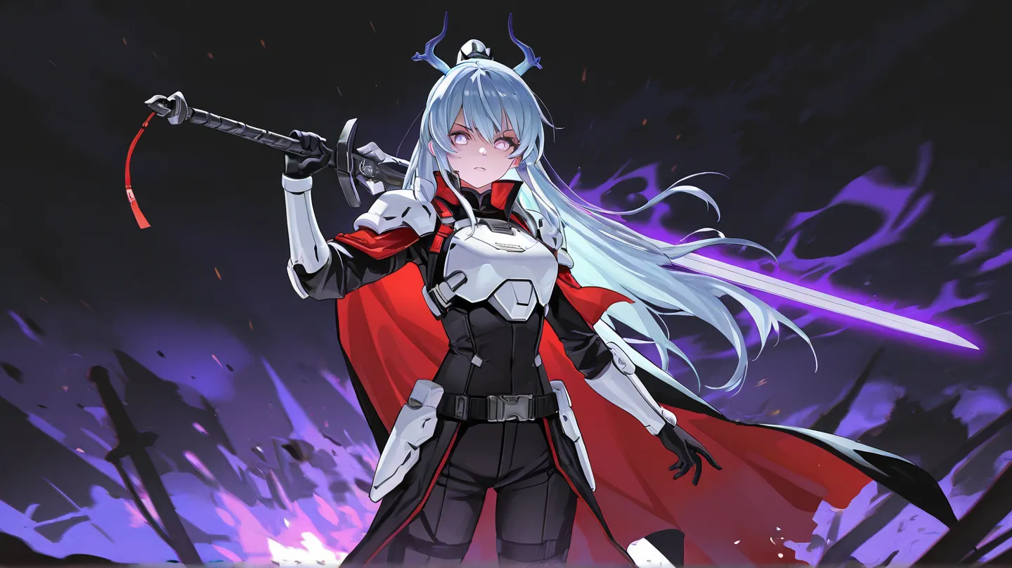 Mo Han: Long silver hair, wearing black combat uniform, holding a long sword, and sharp eyes.
Early Summer: Long black hair, wearing a crimson cape, with faint glowing energy in her hands.
Ling Shuang: Long flowing light blue hair, white light armor, and a...