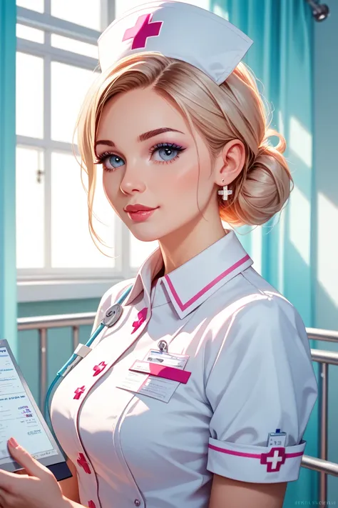 Nurse cosplay girl