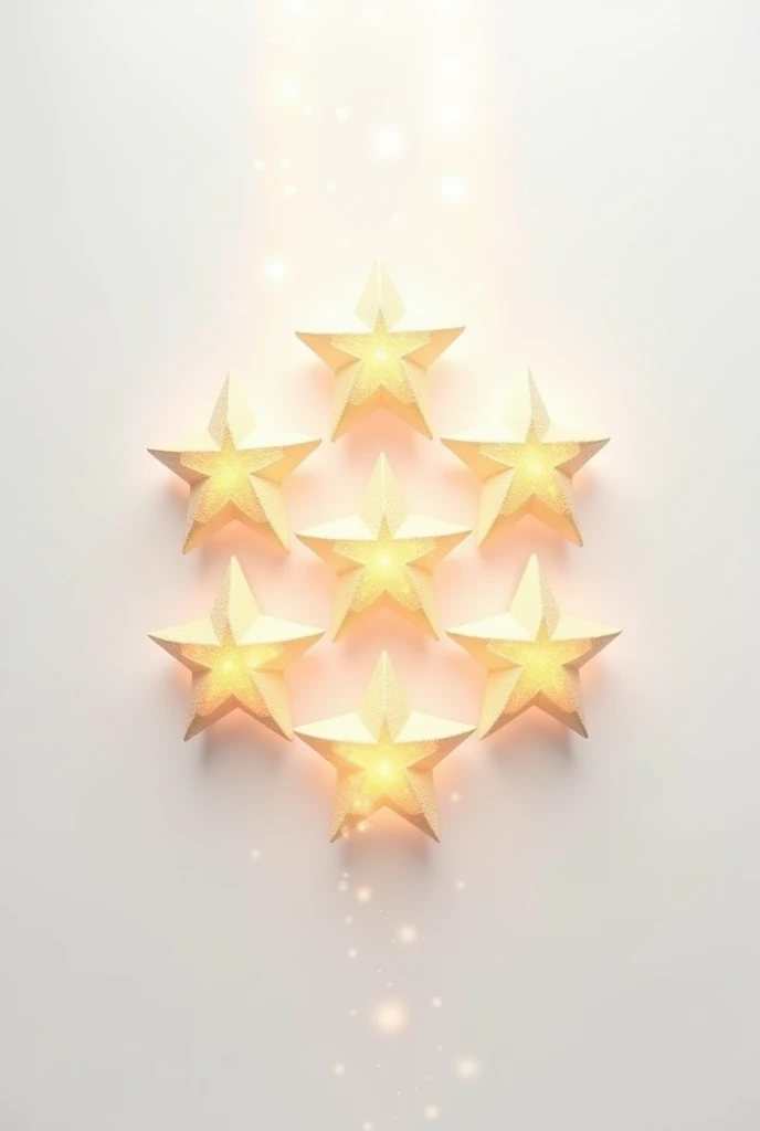 5 stars with a white background