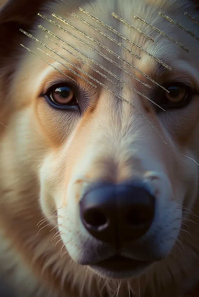 A mesmerizing close up portrait of a beautiful dog 