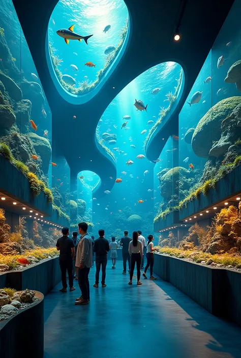 A store with fish tanks that look real