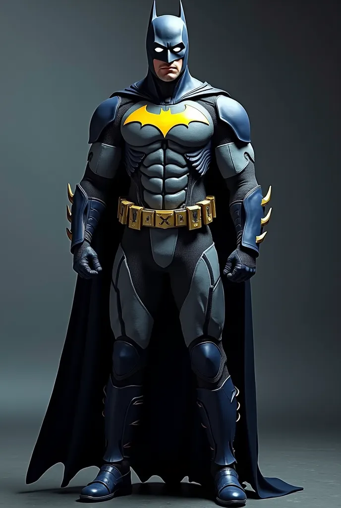 This Batsuit fuses technology and tradition, making Batman a symbol of fear and hope.

The cowl merges Bale’s silhouette with Affleck’s shorter ears for a refined menace.

Keaton’s design and Affleck’s proportions shape this modern yet respectful cowl.

Th...