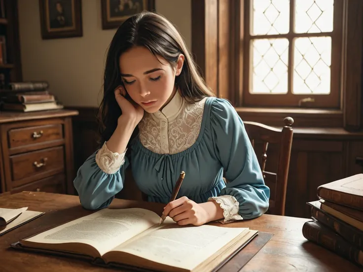 girl  working on 1850 england