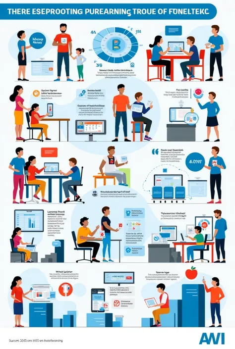 Infographic of AI impact on students