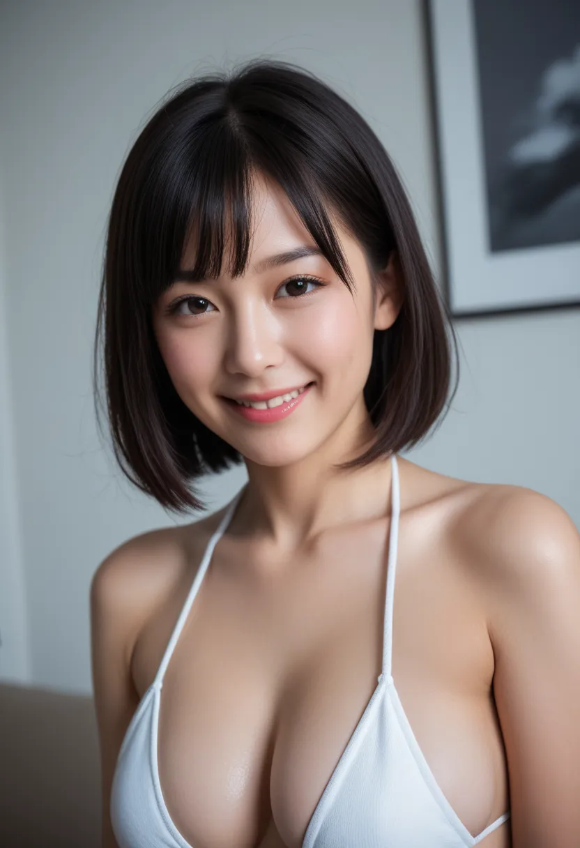 (best quality, high quality, beautiful:1.4),(japanese woman), (20-years-old:1.5), large breasts, (4k, 8k, realistic, photo realistic, raw photo:1.5), (score_9, score_8_up, score_7_up), shiny skin, detailed face, detailed eyes, detailed skin, beautiful face...