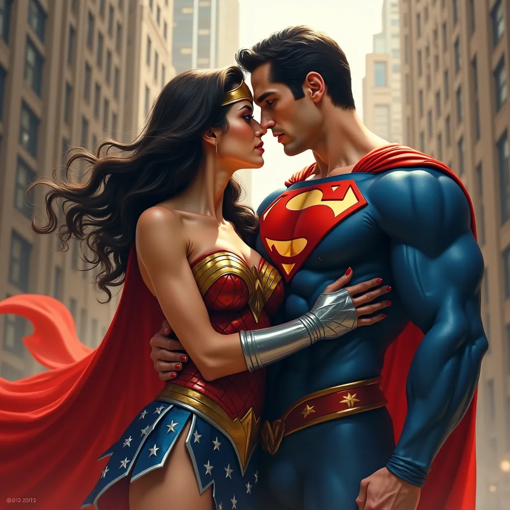 Wonder women getting raped by superman