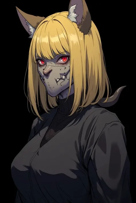 An old woman ,She reminds of a hyena ,She has yellow hair with black player behind, She is the fourth tallest character in the series and is very muscular.  As a result , other characters are generally unsure of her gender at the start.

Wallpaper, anime, ...