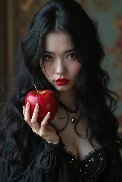 ((RAW photo),  absurd, (absurd resolution)), masterpiece, better quality, (Extremely detailed 8k unit CG wallpaper), (best illustration), ( best shade ), realistic lighting, detailed and beautiful brightness, (( 21 years old)), girl, long black hair, Queen...