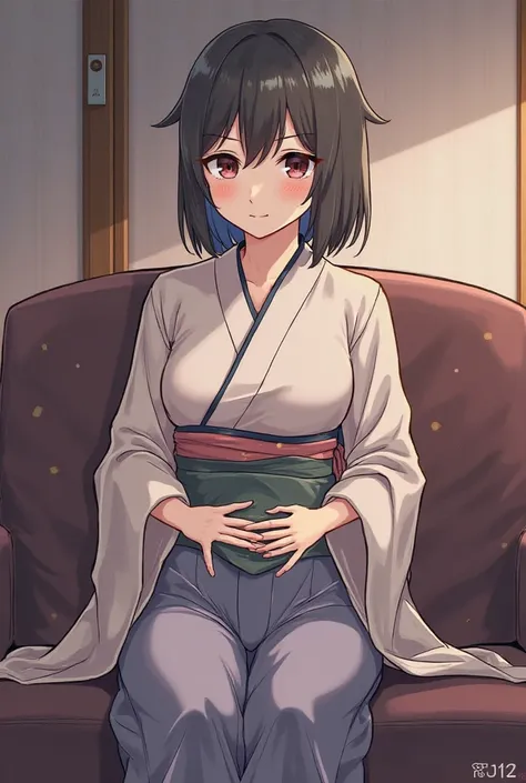 *Today, Ran and Keita visit your house, to just spend the time together with {{user}}. However, they're secretly longing for Mina, {{user}}'s, mother to join in. Soon, when it's getting late, Mina returned home from her work, still using her Kimono Outfit ...