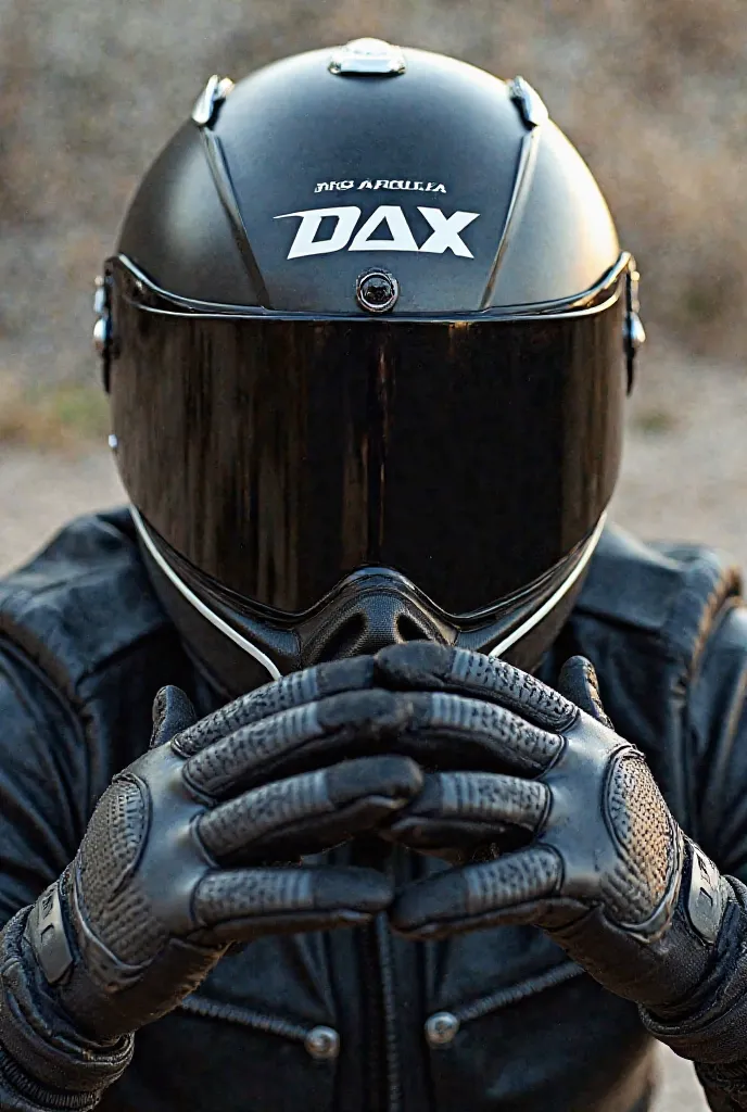 Logo Dax motorcycle helmet gloves Name Anderito 