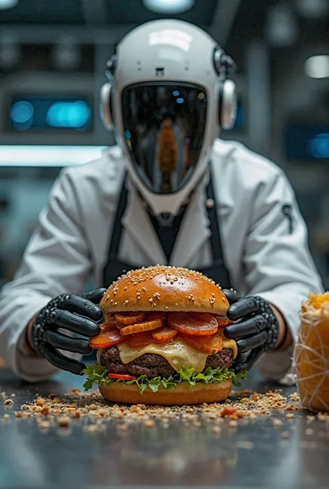 Inventing a burger through a hacker and artificial intelligence

