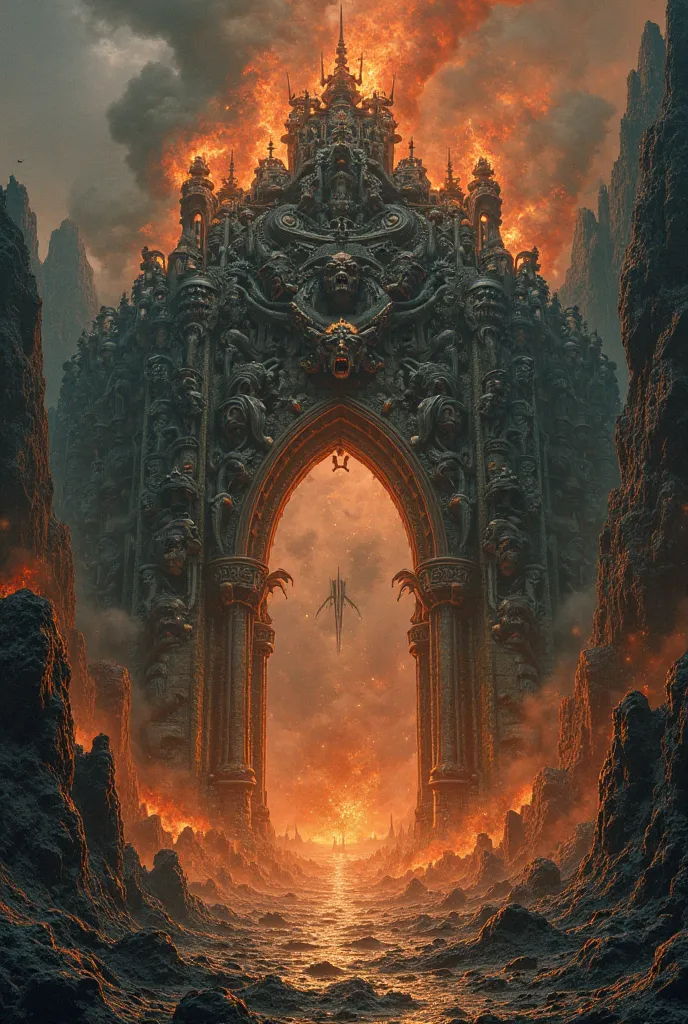 The entrance to hell in a Renaissance painting