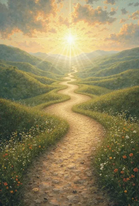 'PATHWAY TO DIVINE PROVISION' wirtten on a road